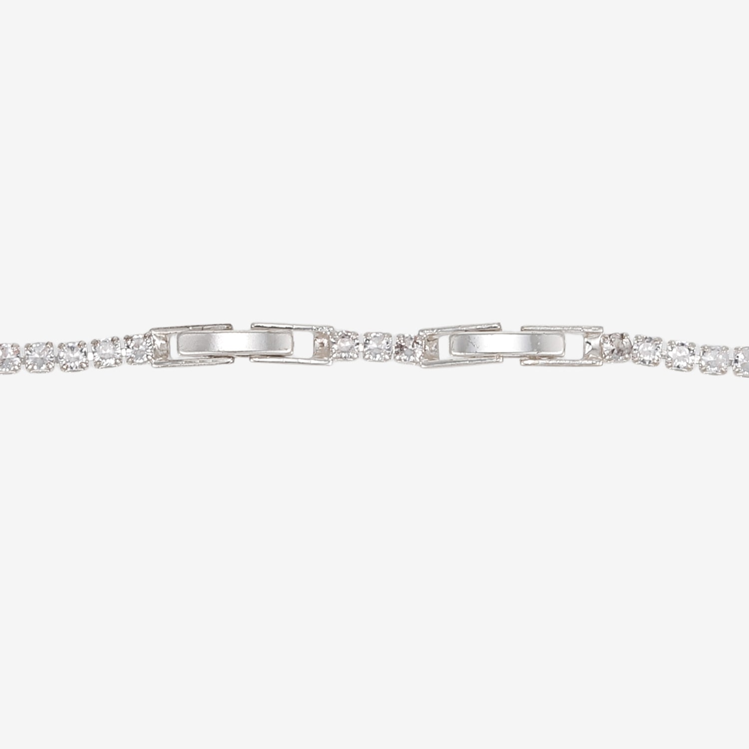 Womens Simulated Pink Cubic Zirconia Round 7 Inch Tennis Bracelet