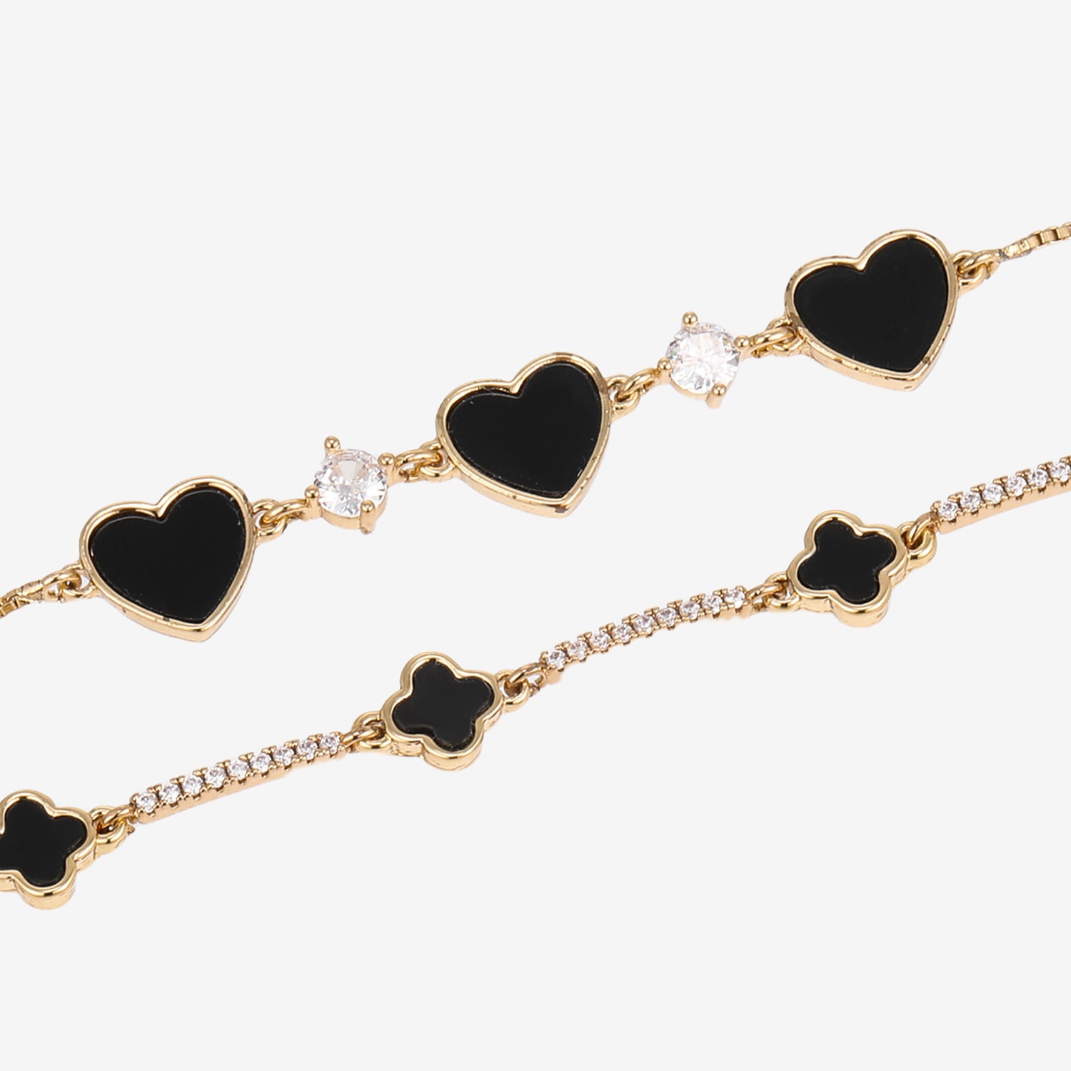 Womens 2-pc. Cubic Zirconia Bracelet Set