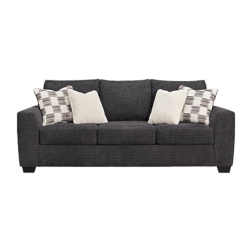 Signature Design by Ashley Lorain Track-Arm Sleeper Sofa, One Size, Black