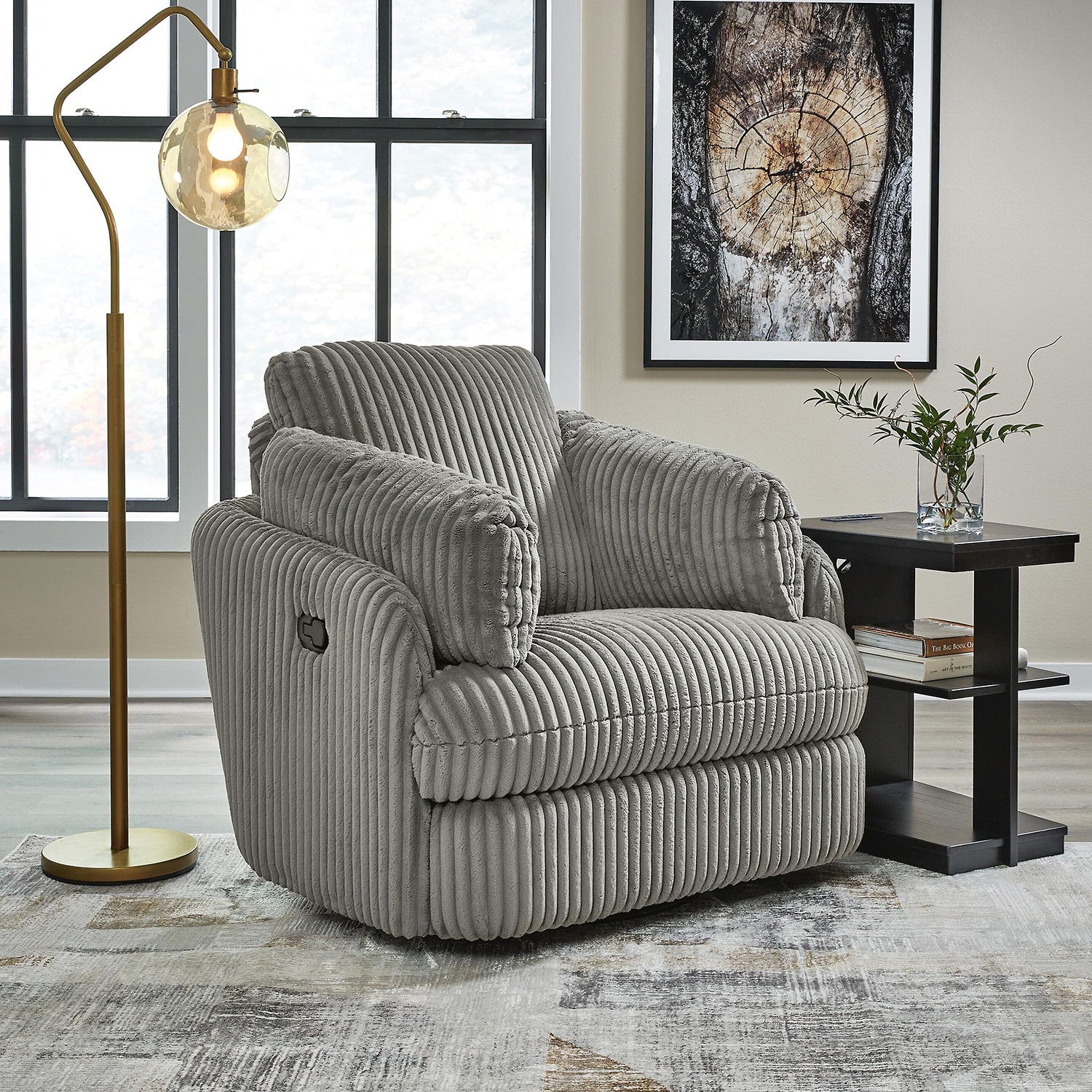 Signature Design by Ashley® Tiffin Swivel Pad-Arm Recliner