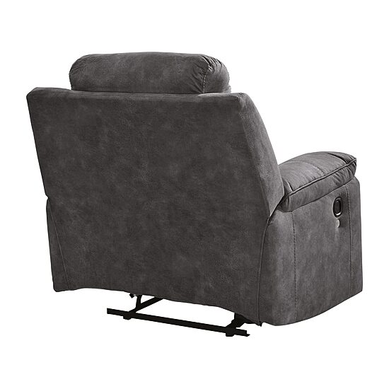 Signature Design by Ashley® Bryan Pad-Arm Recliner, Color: Charcoal ...