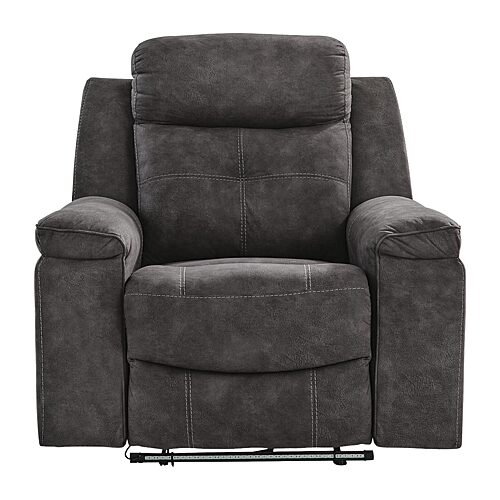 Signature Design by Ashley Bryan Pad-Arm Recliner, One Size, Gray