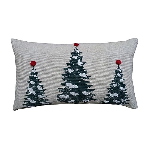 Vibhsa Holiday Cheer Rectangular Throw Pillow In Green