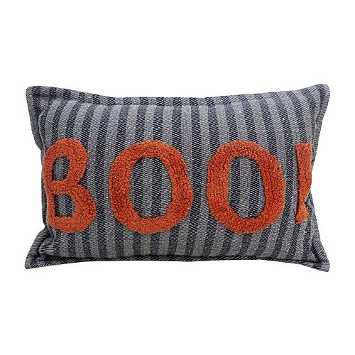 Vibhsa Harvest & Haunt Rectangular Throw Pillow In Black