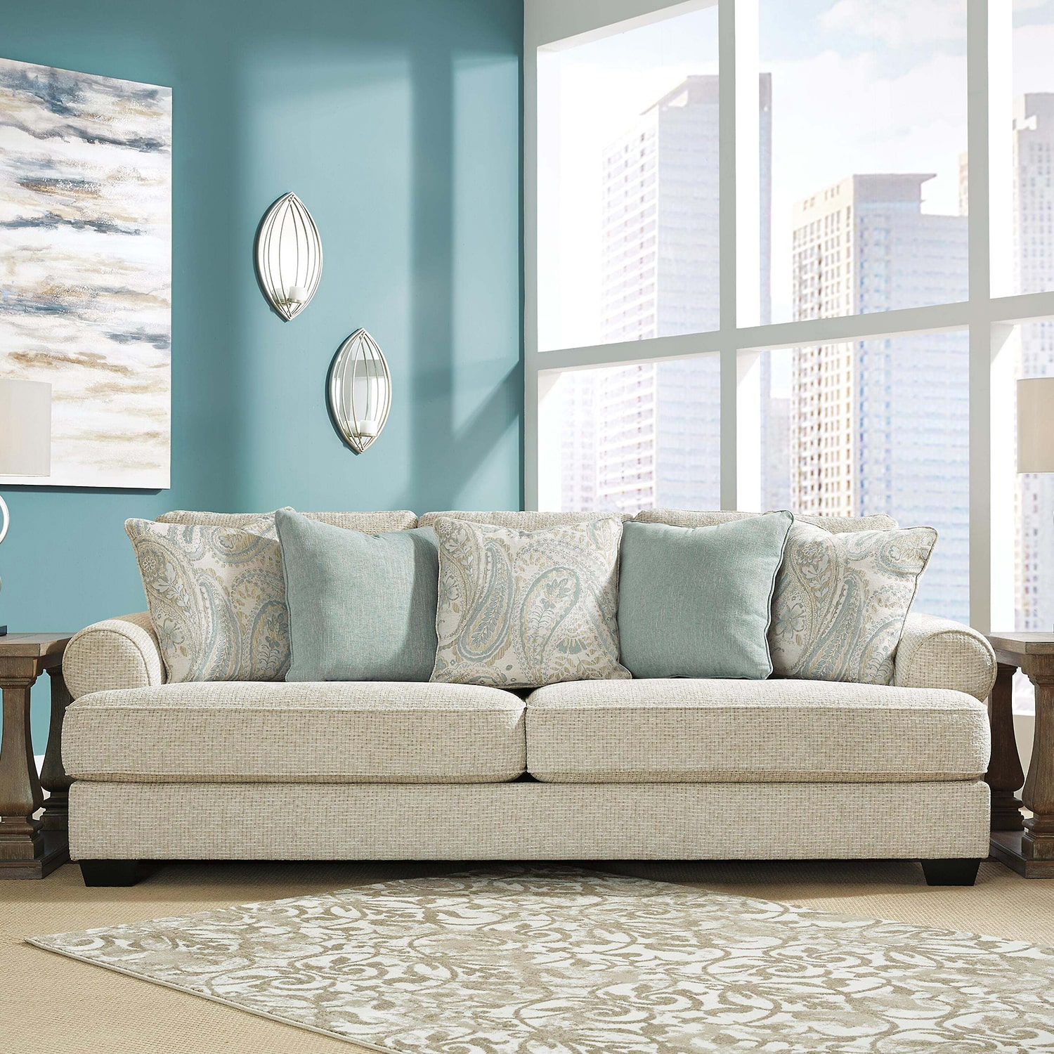 Signature Design by Ashley® Monmouth Roll-Arm Sofa