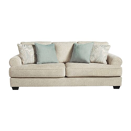 Signature Design by Ashley Monmouth Roll-Arm Sofa, One Size, Beige