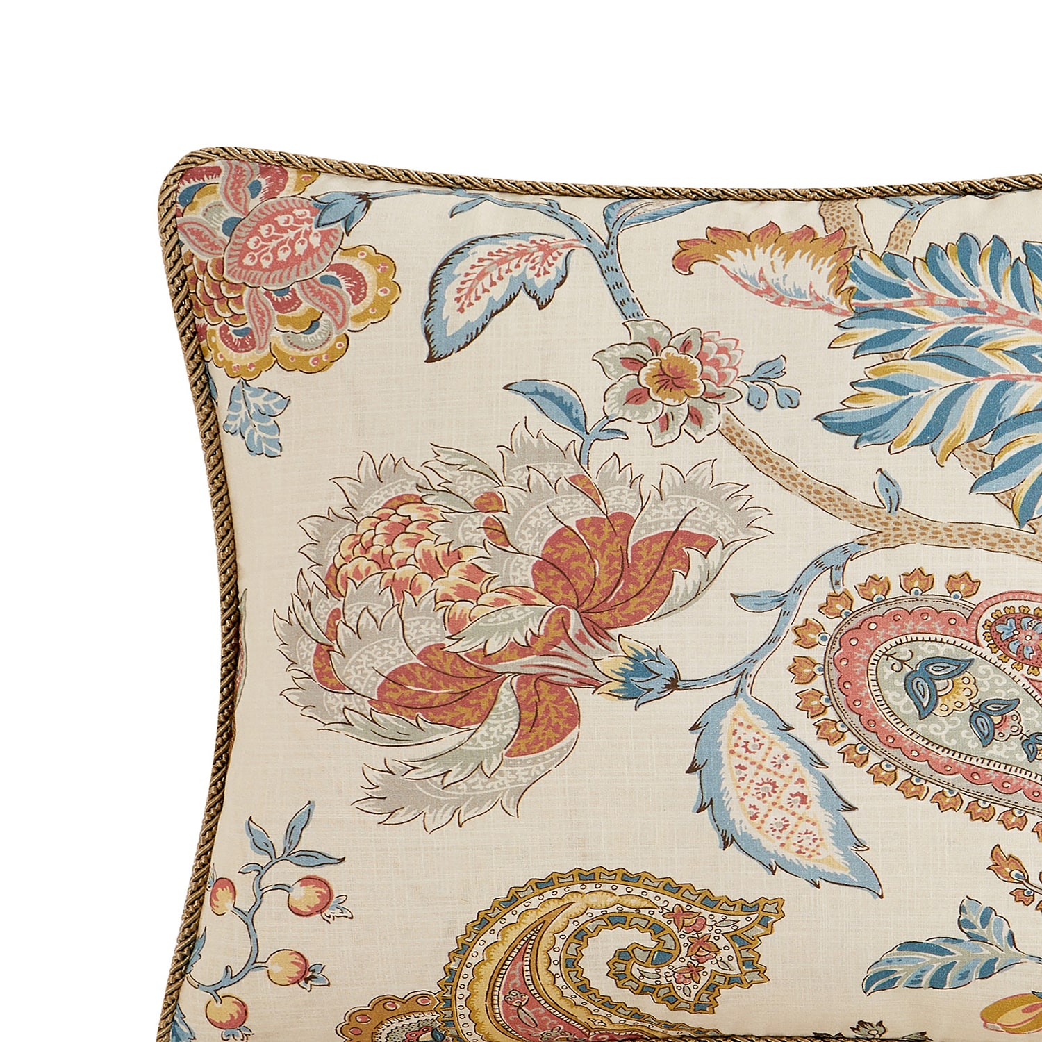 Rose Tree Fleur Square Throw Pillow