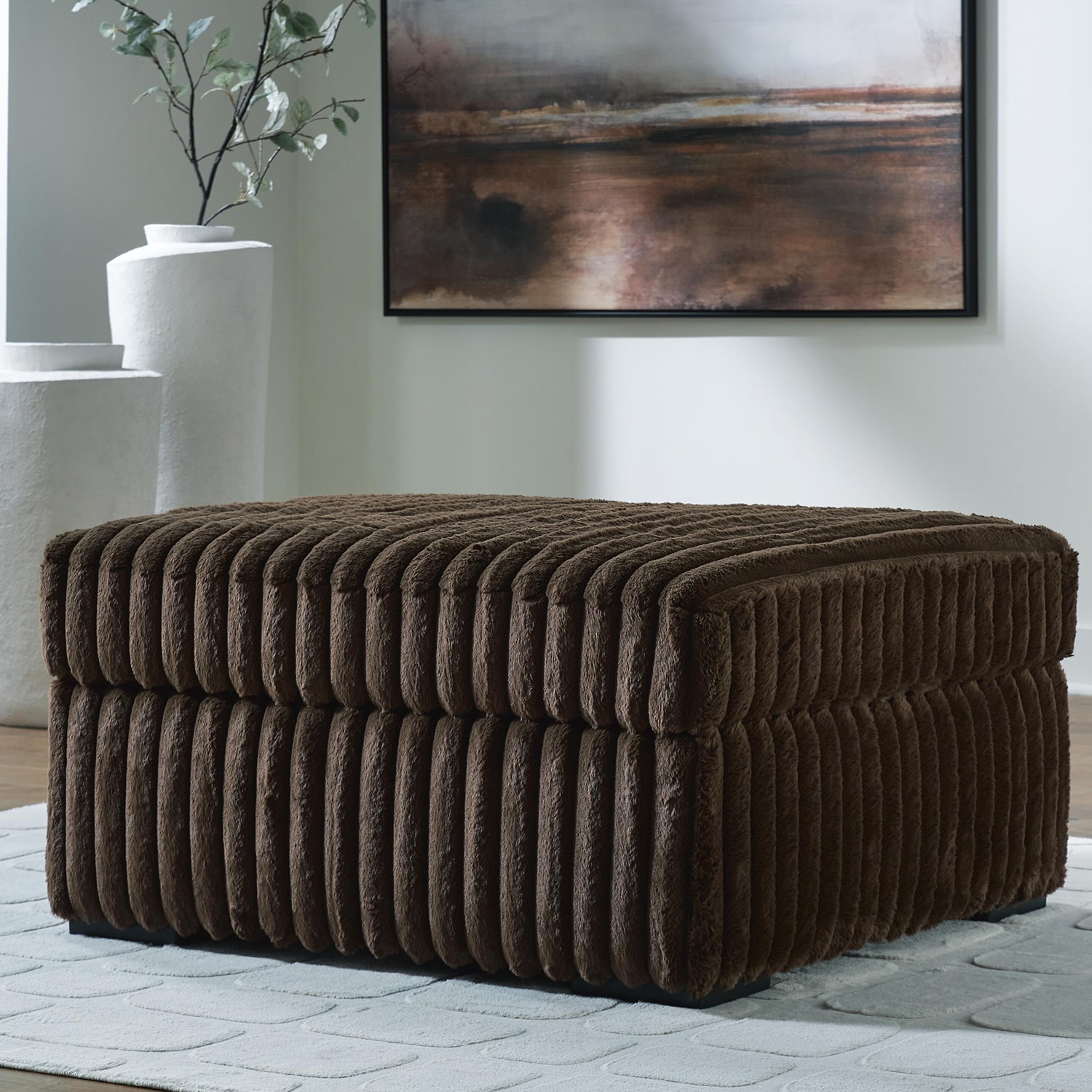 Signature Design by Ashley® Mesquite Upholstered Ottoman