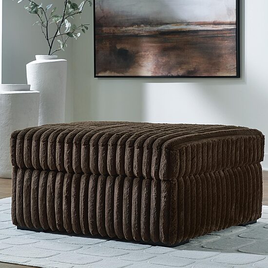 Signature Design by Ashley® Mesquite Upholstered Ottoman, Color ...