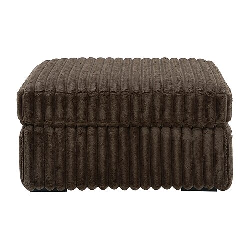 Signature Design by Ashley Mesquite Upholstered Ottoman, One Size, Brown