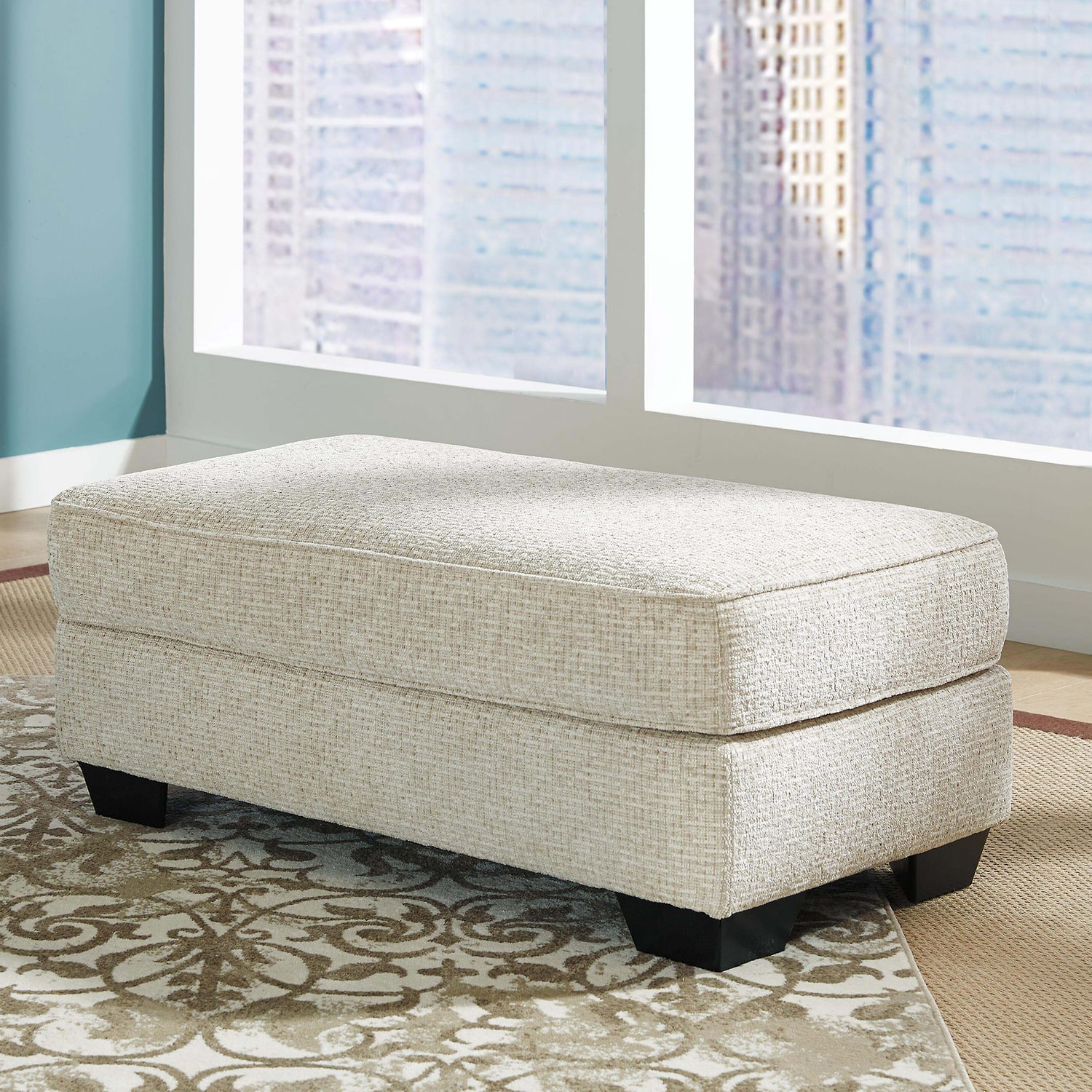Signature Design by Ashley® Monmouth Cushioned Upholstered Ottoman