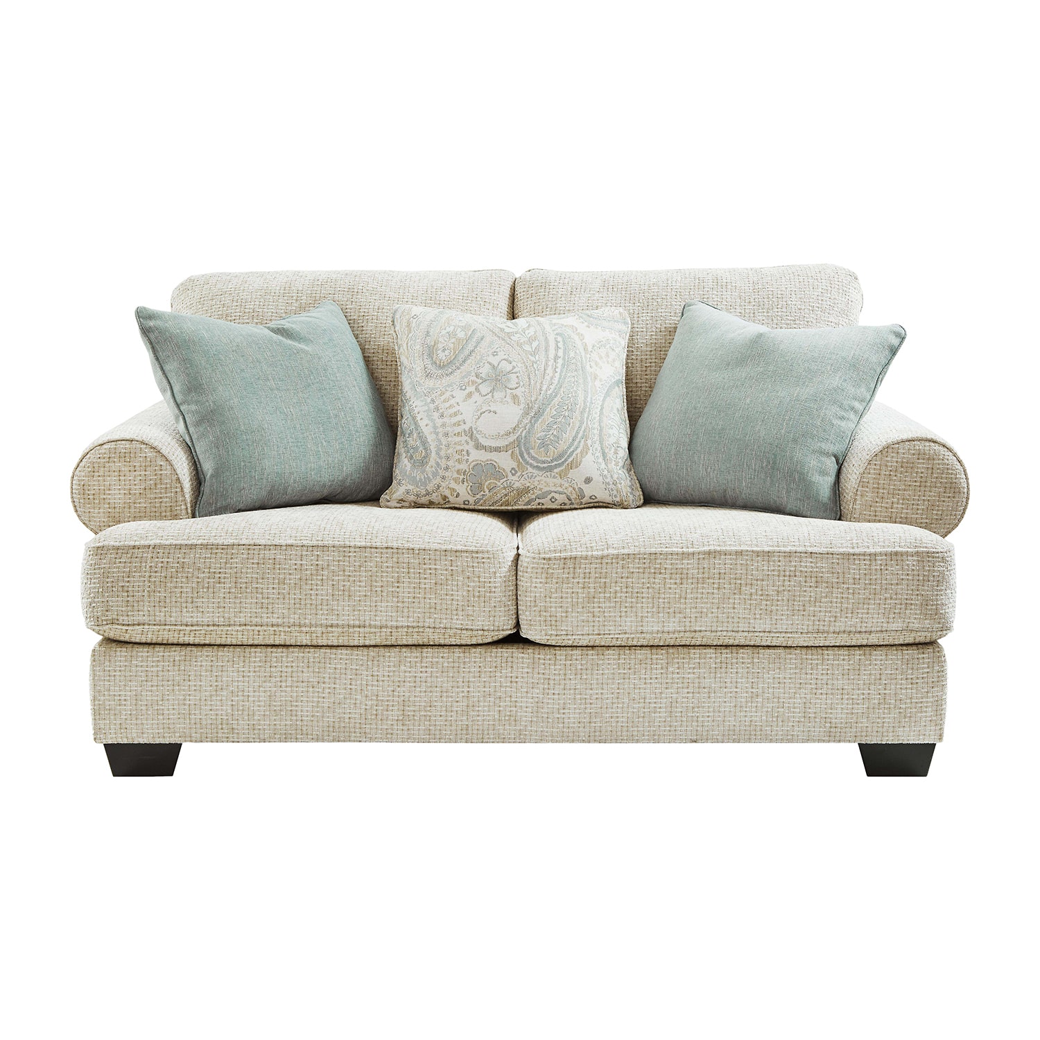 Signature Design by Ashley® Monmouth Roll-Arm Upholstered Loveseat