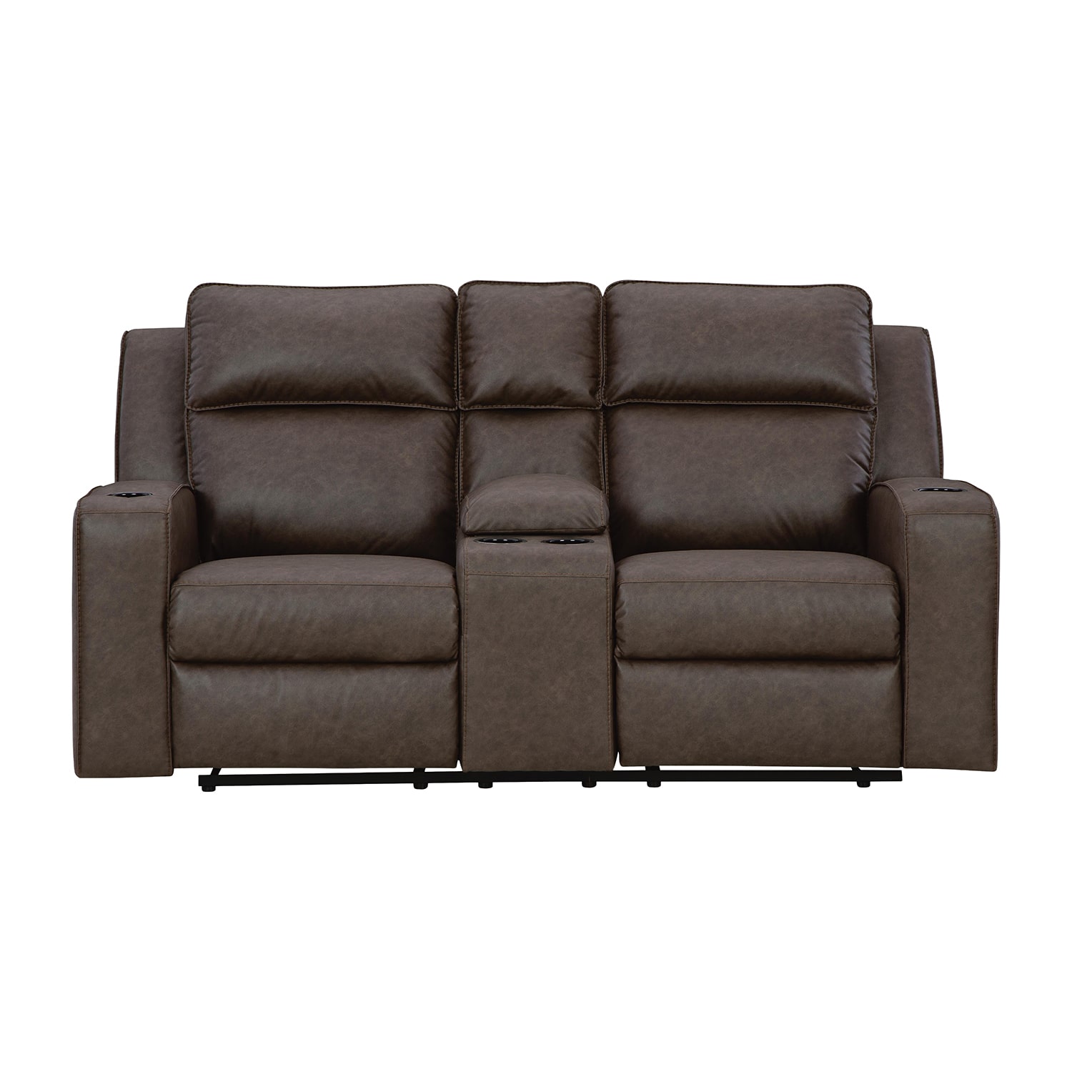 Signature Design by Ashley® Lawndale Track-Arm Upholstered Reclining Loveseat