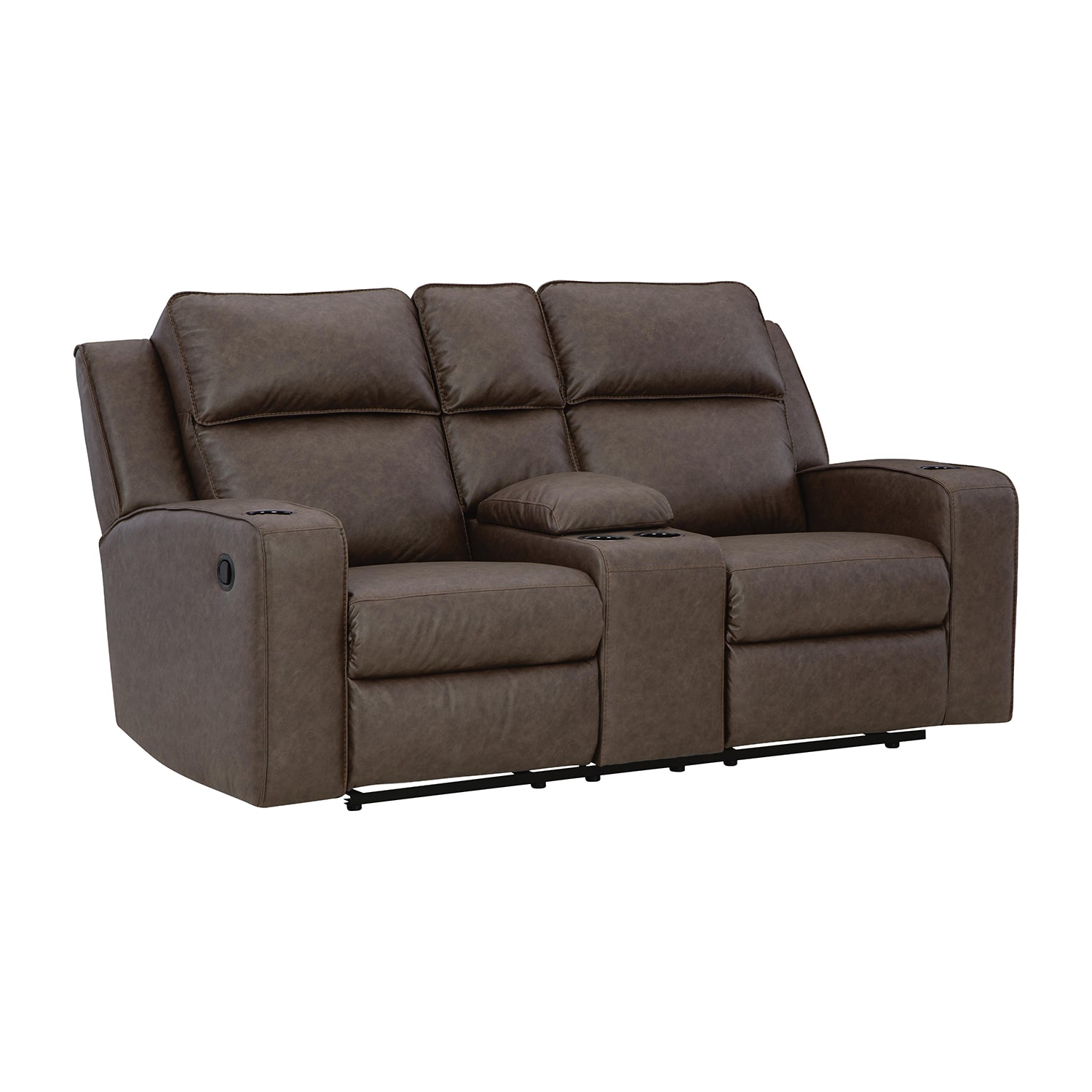 Signature Design by Ashley® Lawndale Track-Arm Upholstered Reclining Loveseat
