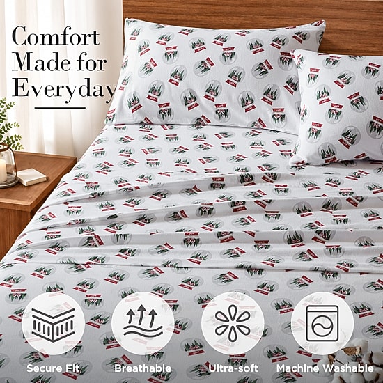 Woolrich Flannel Cotton Sheet Set