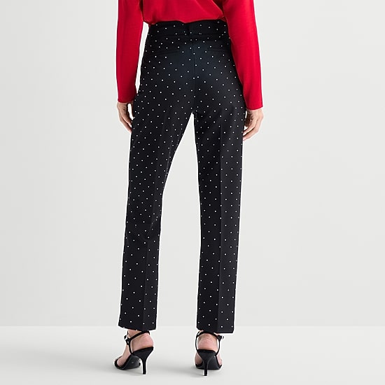 Liz Claiborne Emma Womens Tall Straight Ankle Pant