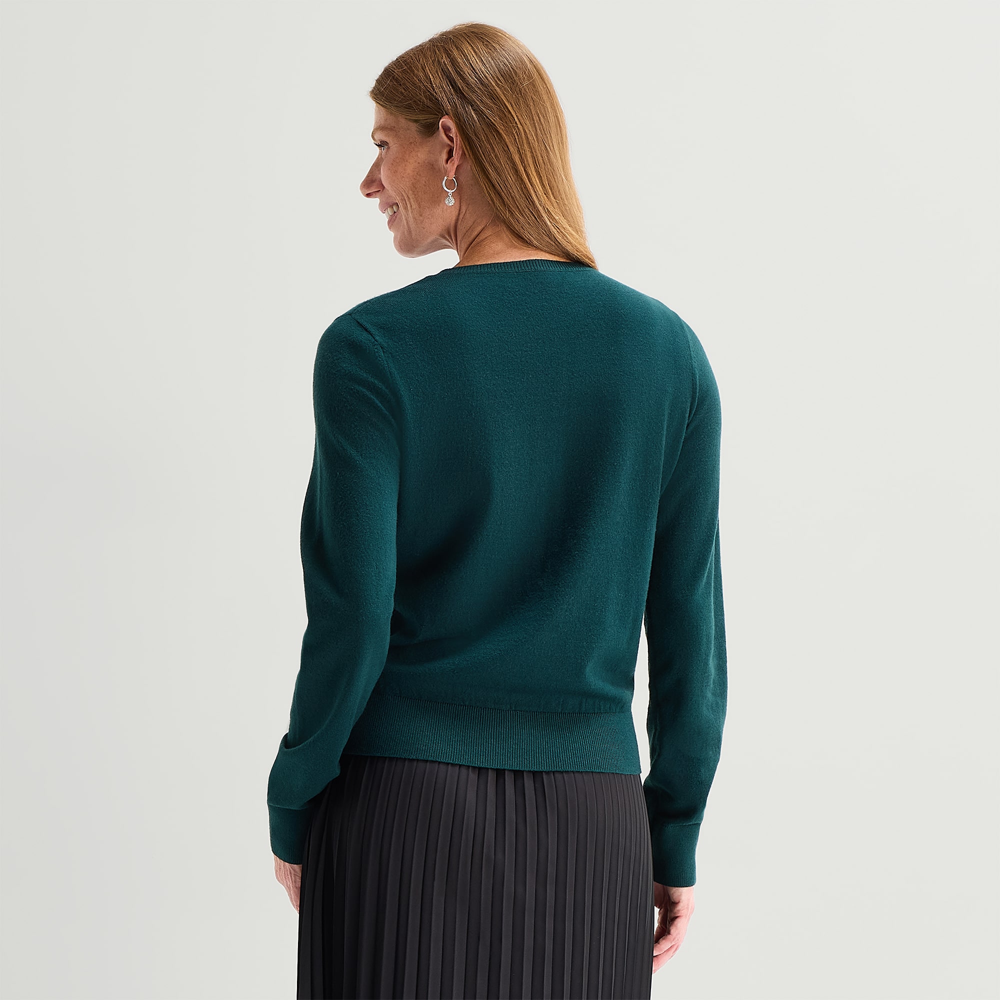 Liz Claiborne Tall Womens Crew Neck Long Sleeve Pullover Sweater
