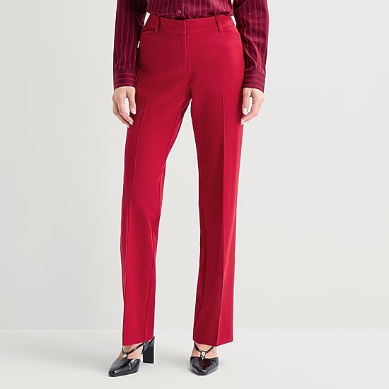 Liz Claiborne Audra Womens Tall Straight Trouser