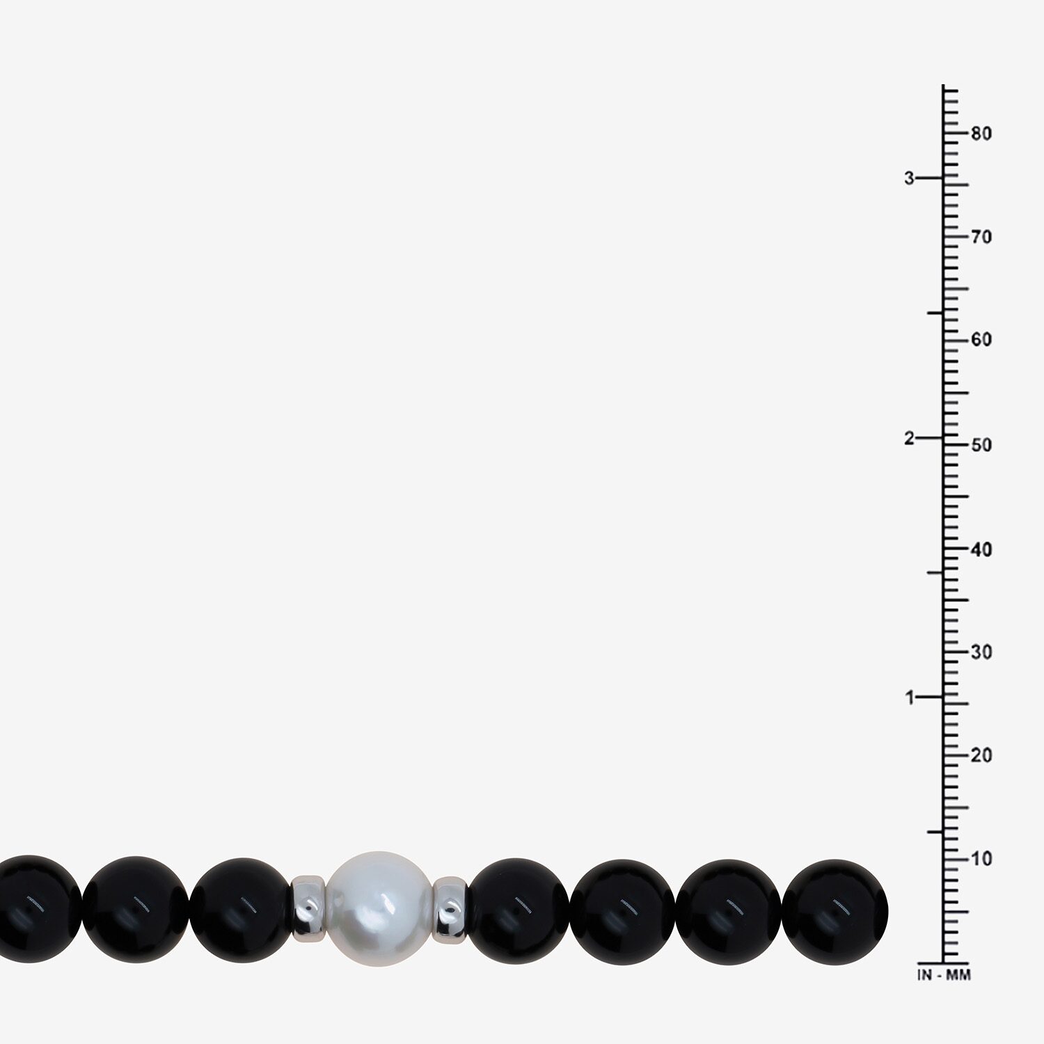 Limited Quantities! Womens Black Onyx Sterling Silver Beaded Necklace