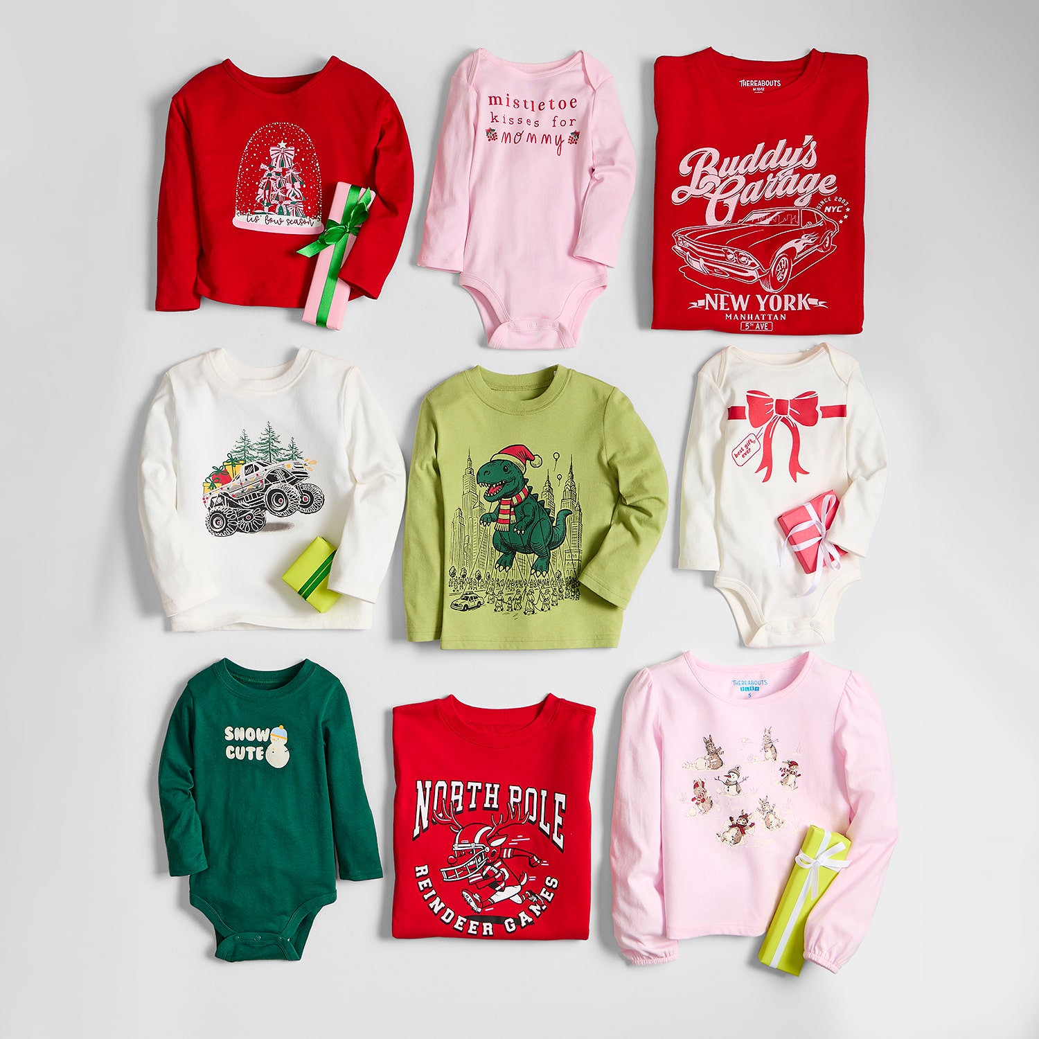 Okie Dokie Toddler & Little Boys Round Neck Long Sleeve Classic Fit Graphic T-Shirt