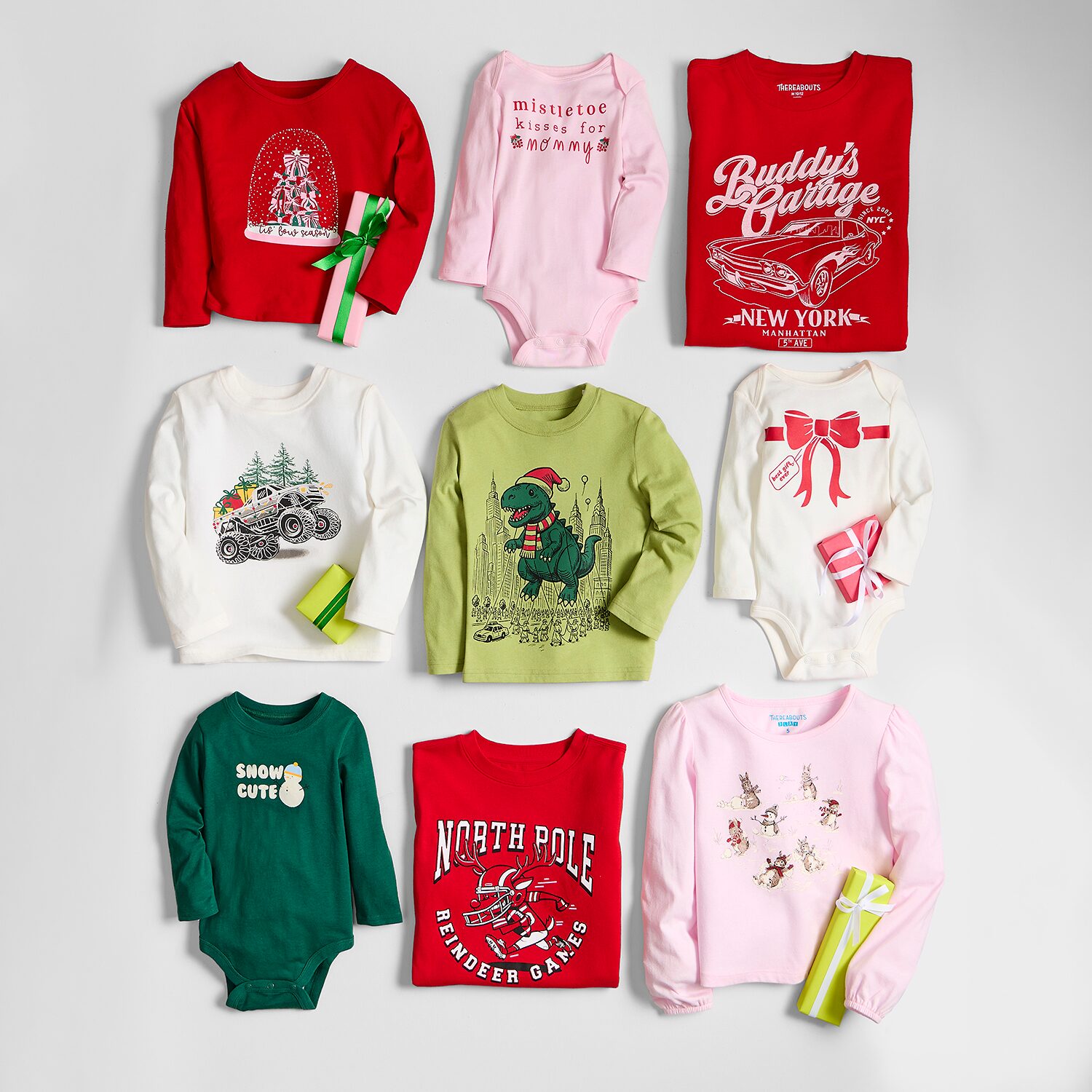 Okie Dokie Toddler & Little Girls Round Neck Long Sleeve Classic Fit Graphic T-Shirt