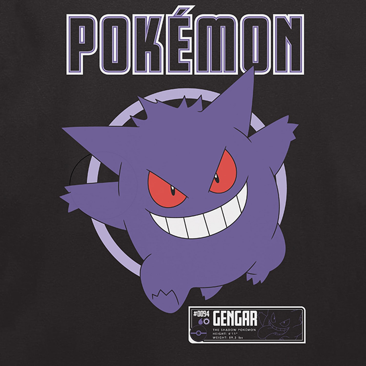 Mens Round Neck Short Sleeve Regular Fit Pokemon Graphic T-Shirt