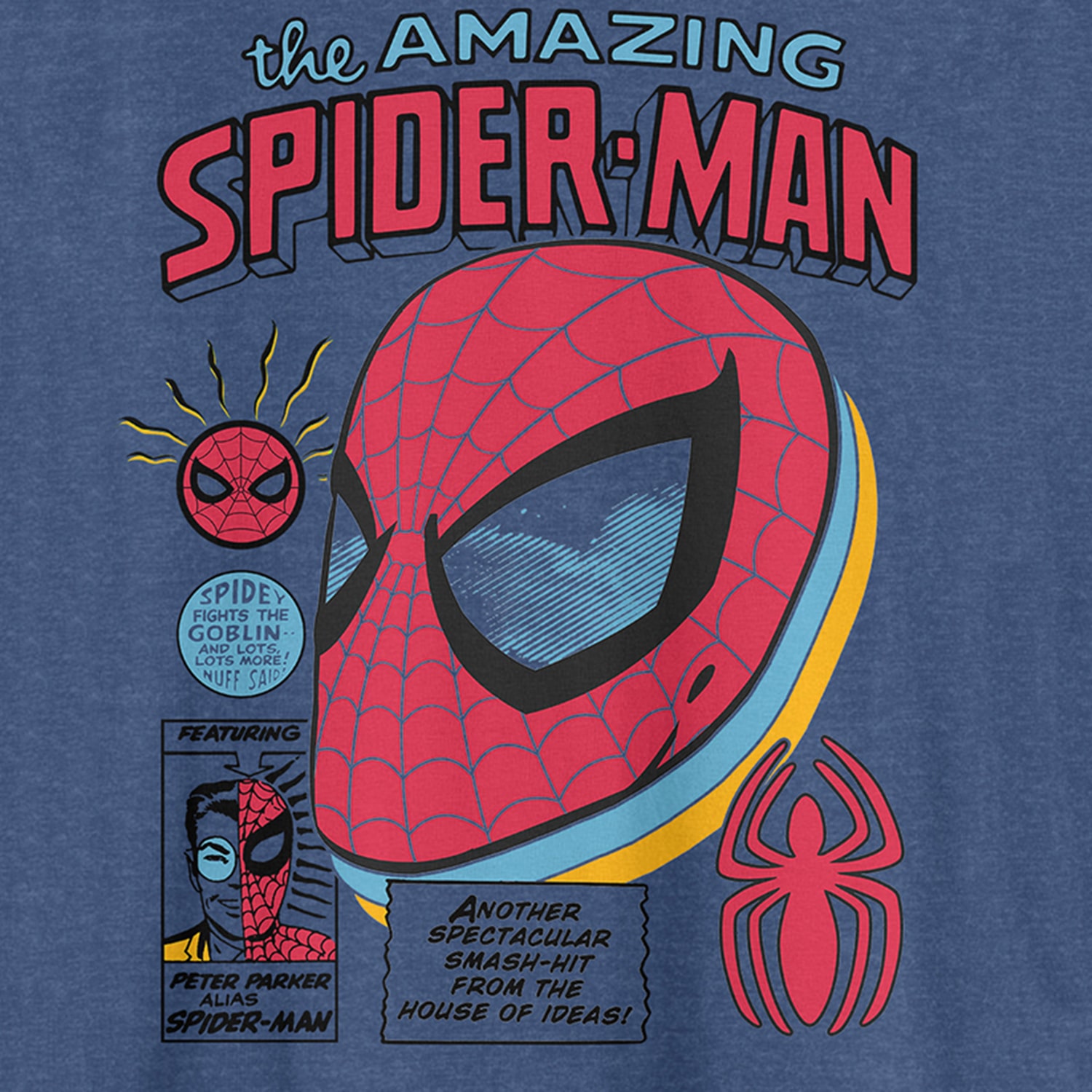 Mens Short Sleeve The Amazing Spiderman Graphic T-Shirt