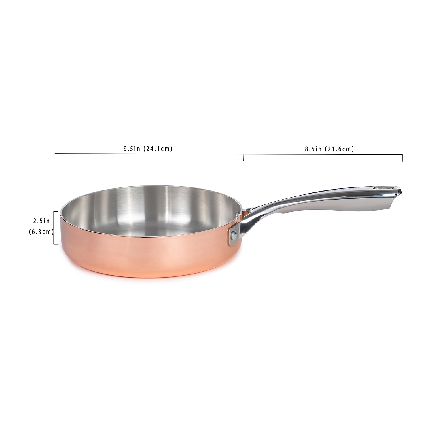 BergHOFF 9 1/2 Inch 2-pc. Stainless Steel Skillet