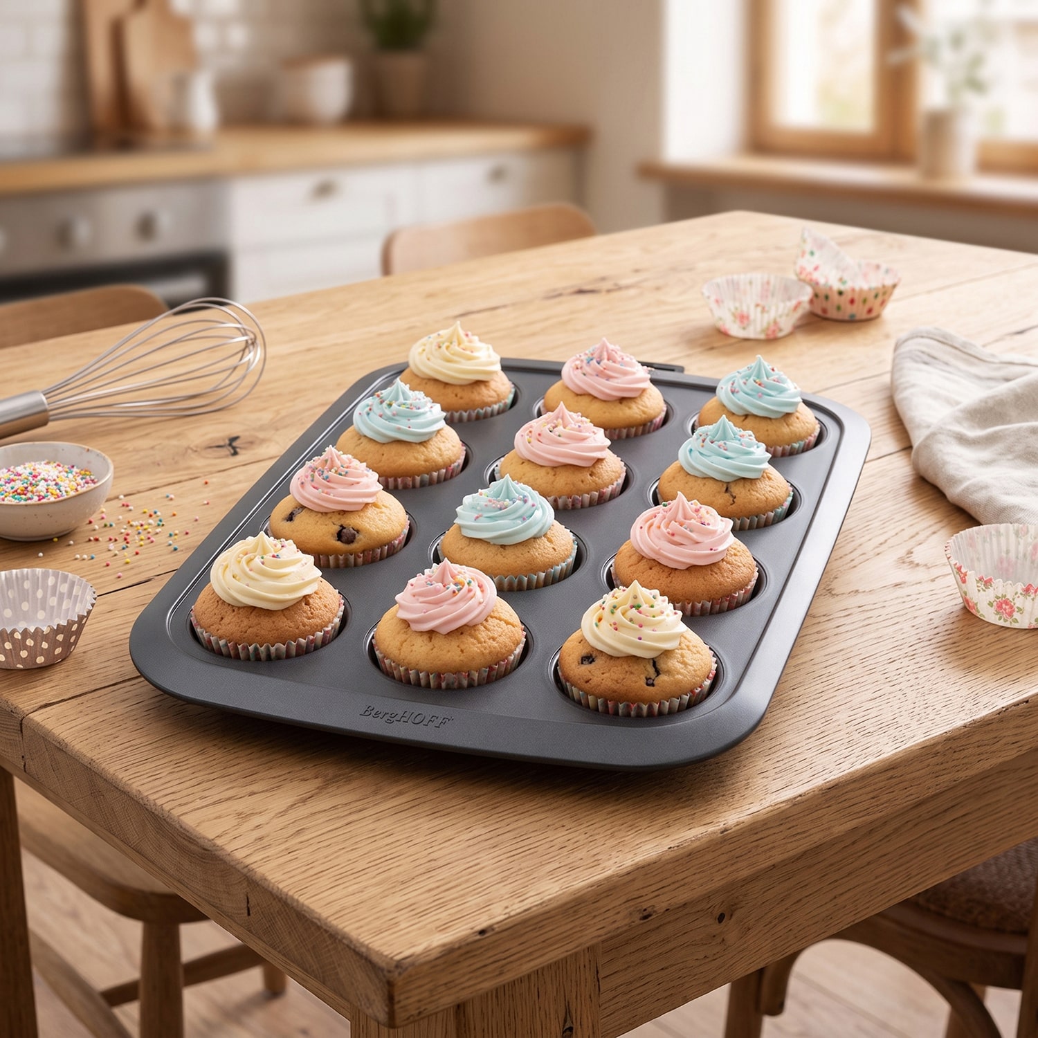 BergHOFF Gem 12-Cup Non-Stick Cupcake Pan