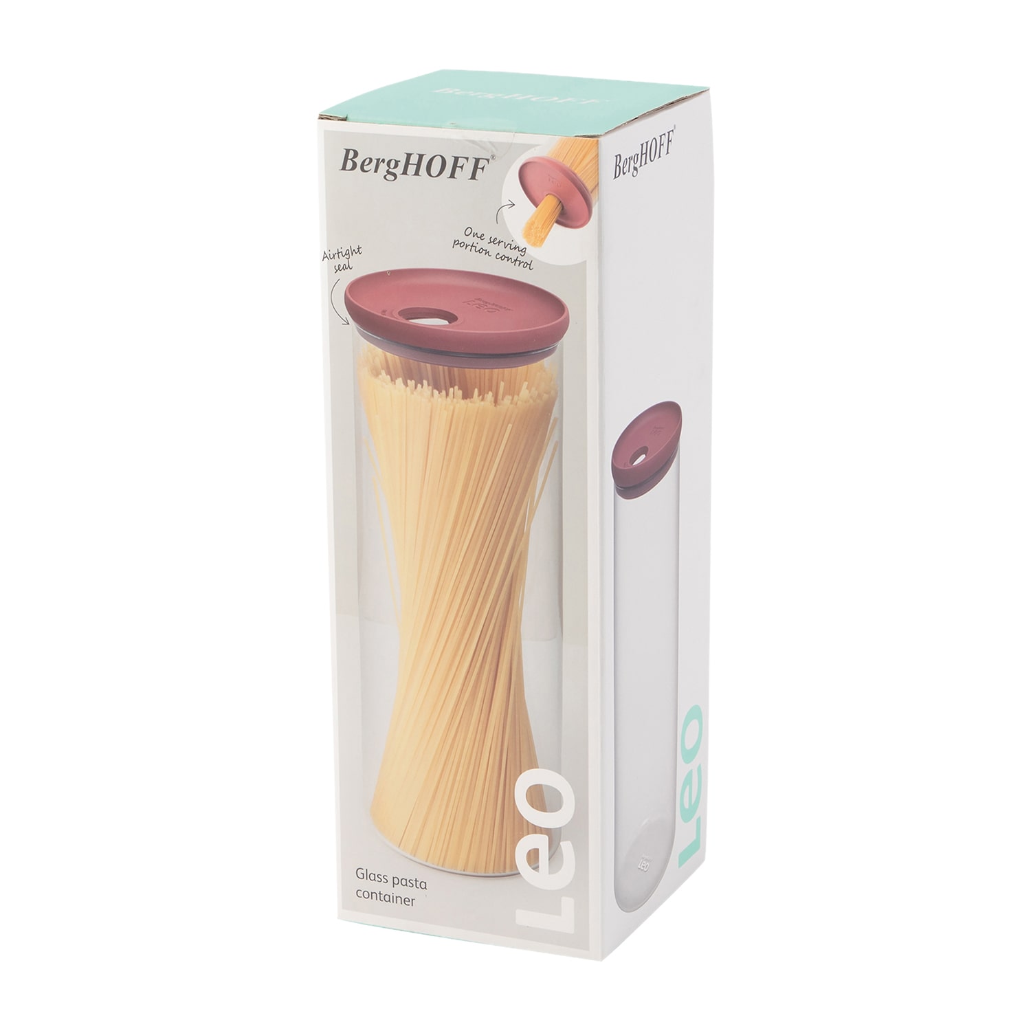 BergHOFF Leo Glass Pasta Food Container