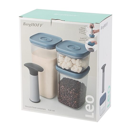 BergHOFF Leo Vacuumset 4-pc. Stackable Food Container