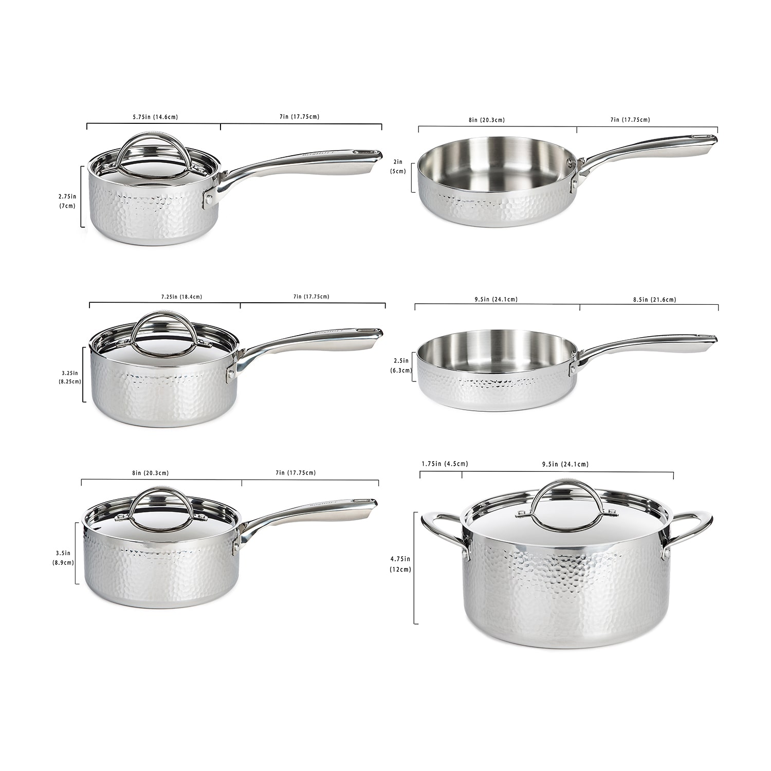 BergHOFF Stainless Steel Cookware Set