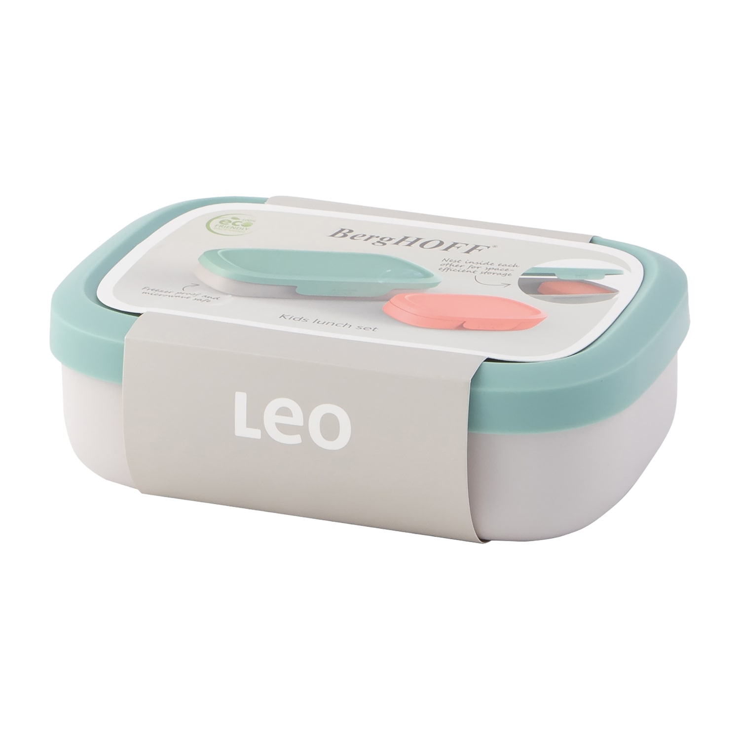 BergHOFF Leo To Go Kids Lunch 2-pc. Stackable Food Container