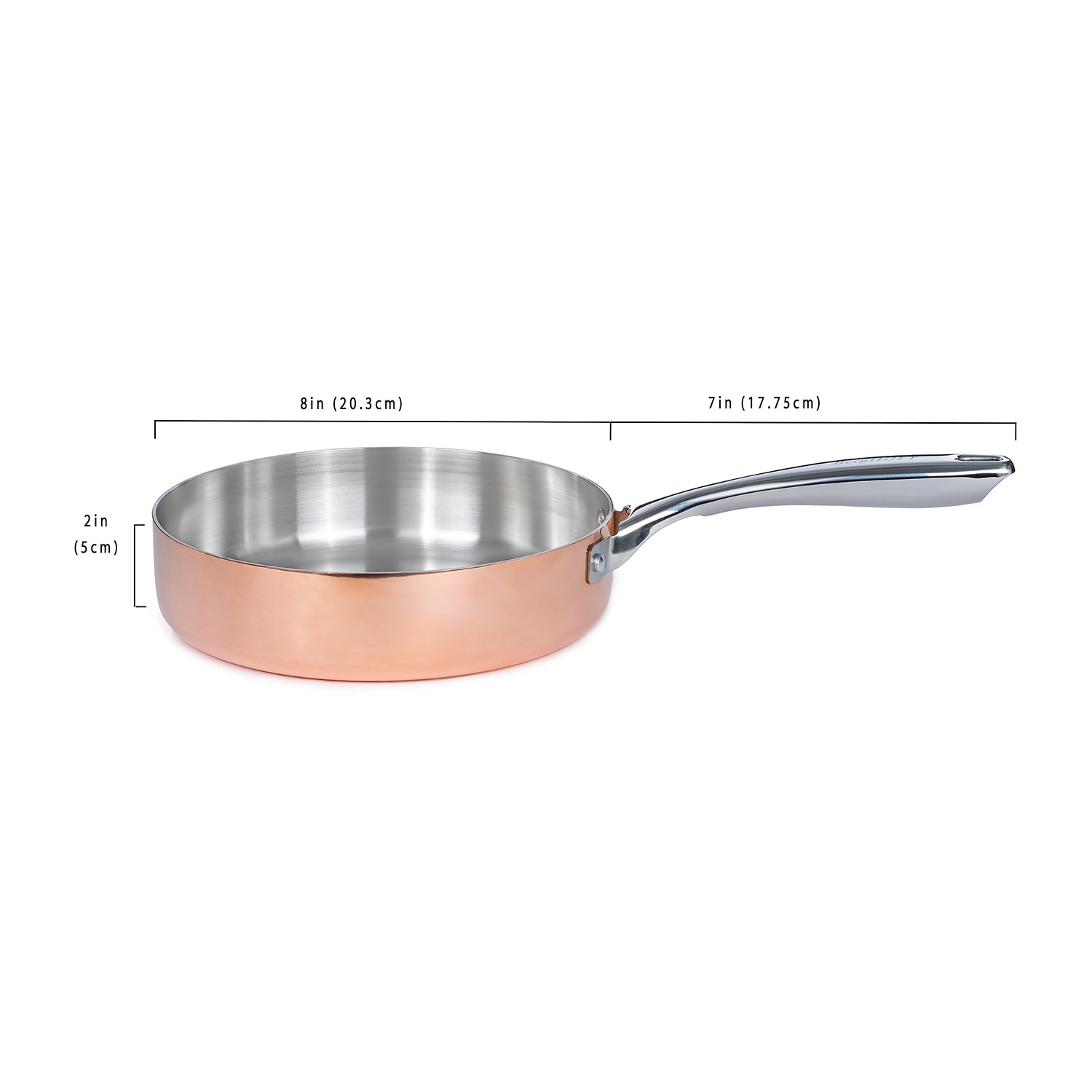 BergHOFF 8 Inch 2-pc. Stainless Steel Skillet