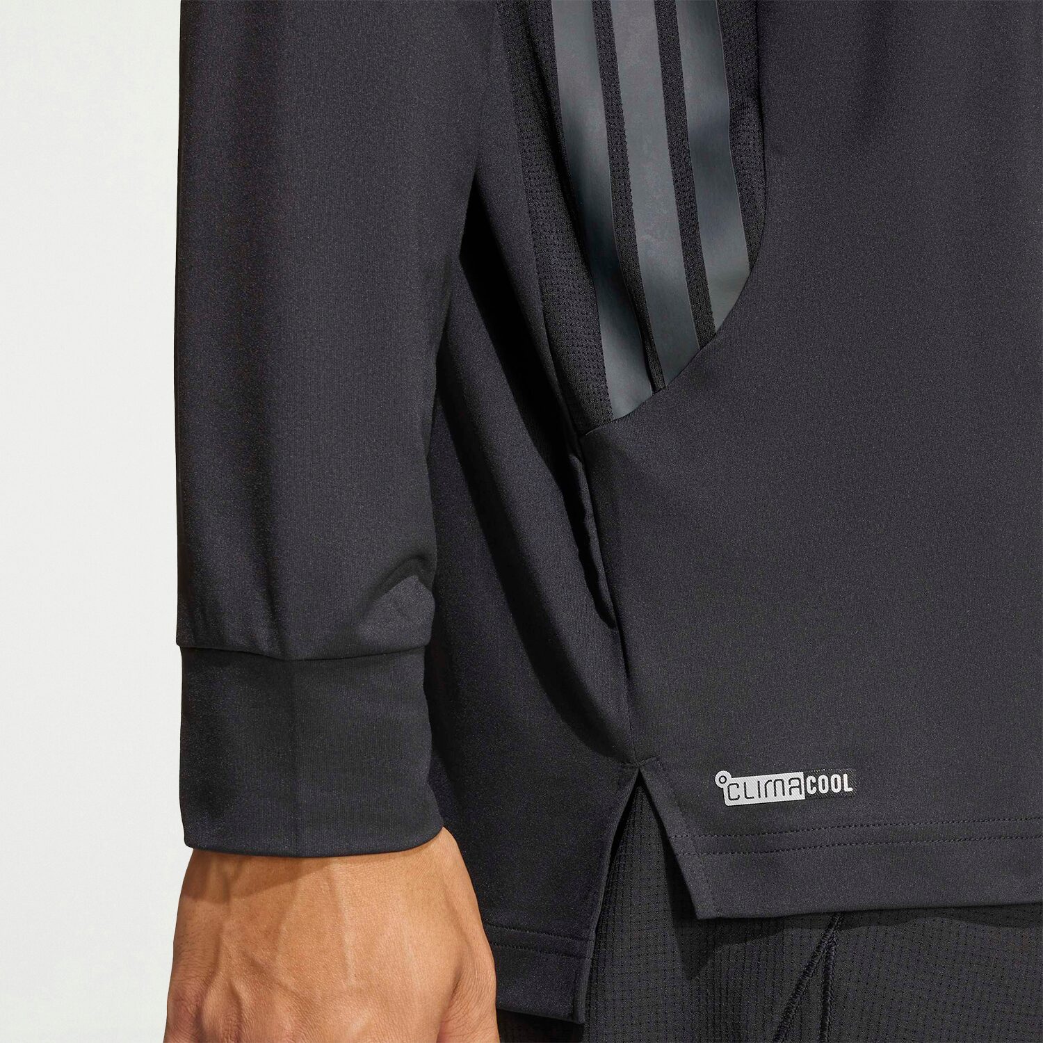 adidas Tech Essentials Mens Mock Neck Long Sleeve Quarter-Zip Pullover
