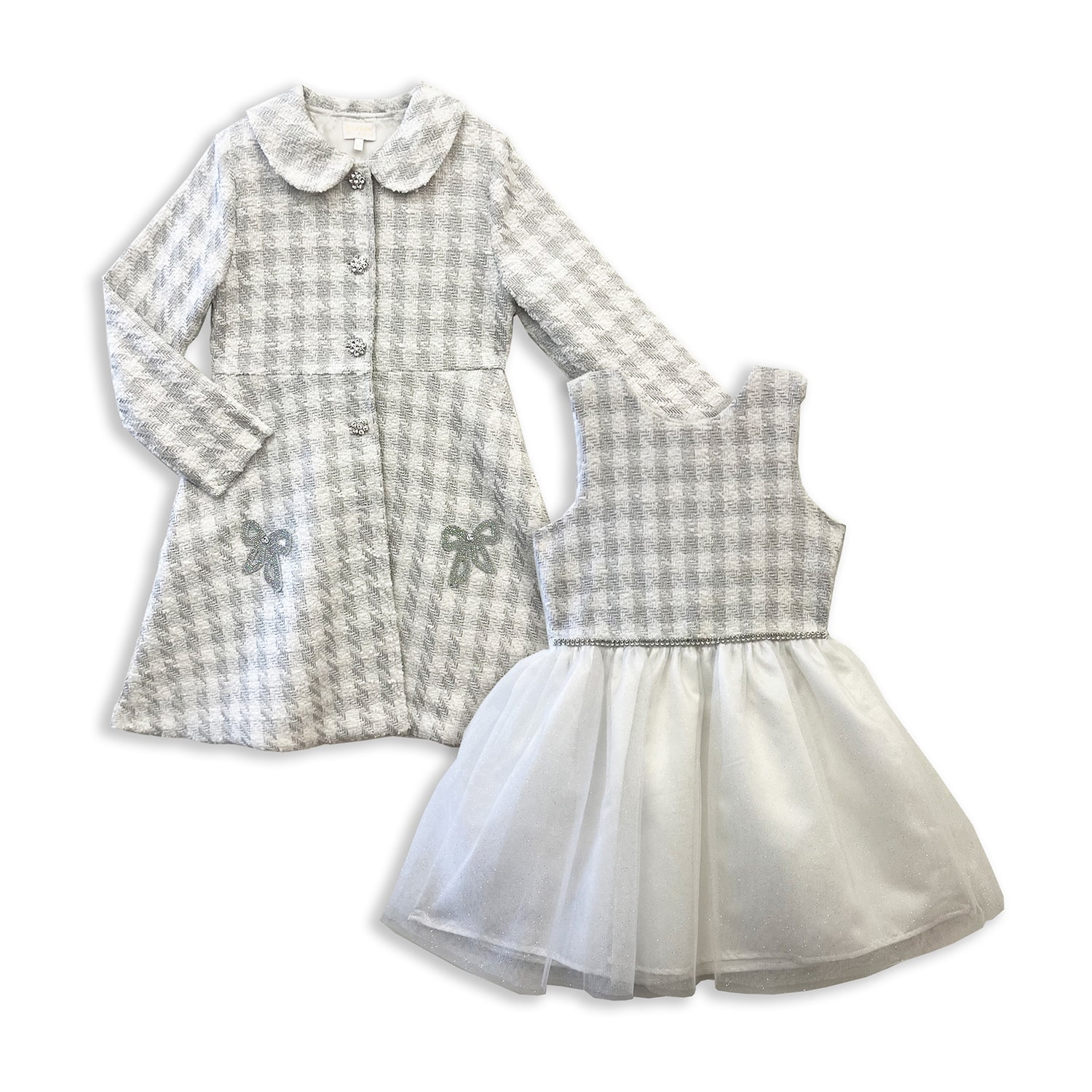 Blueberi Boulevard Little & Big Kid Girls Embellished Fitted 2-pc. Dress Set