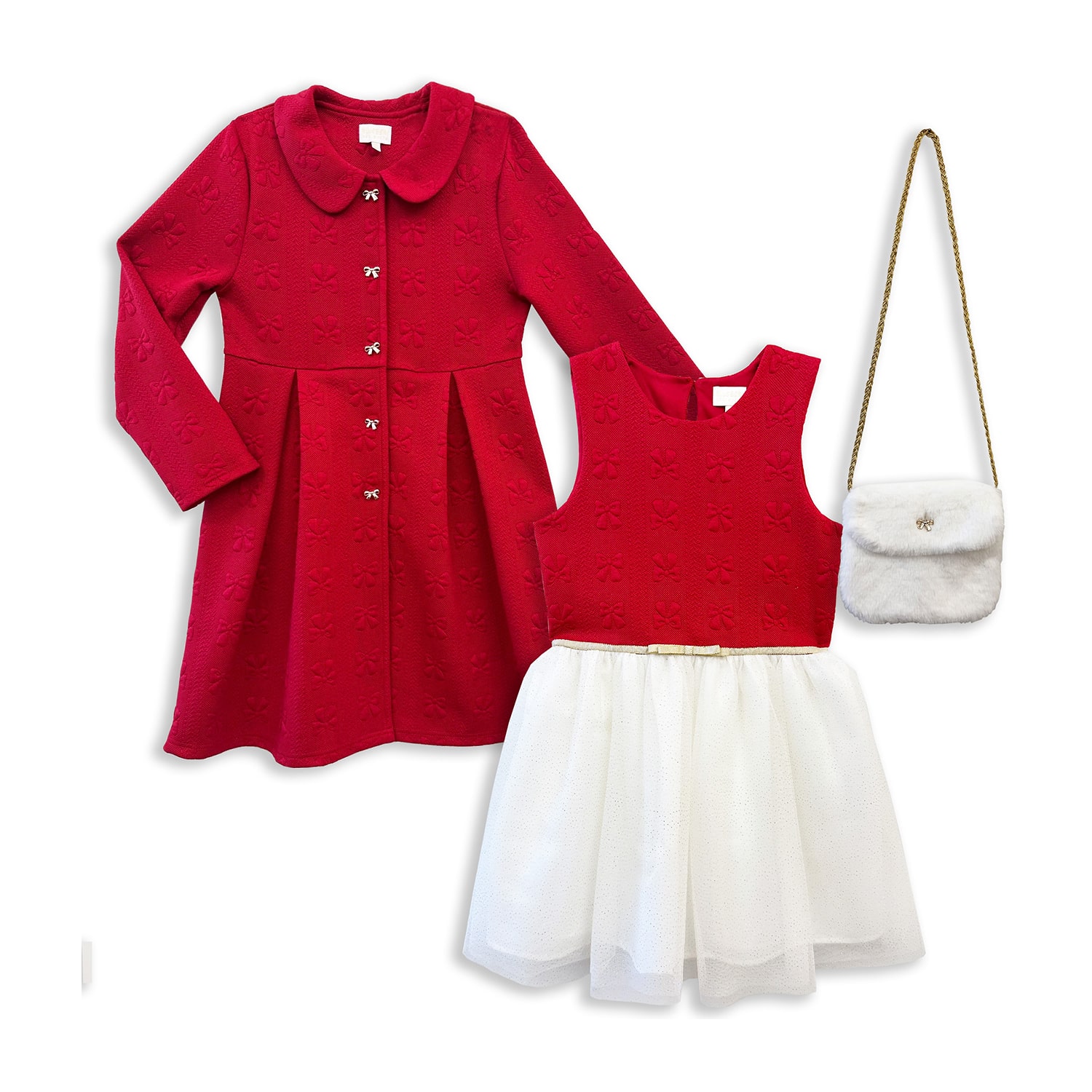 Blueberi Boulevard Little & Big Kid Girls Embellished Fitted 2-pc. Dress Set