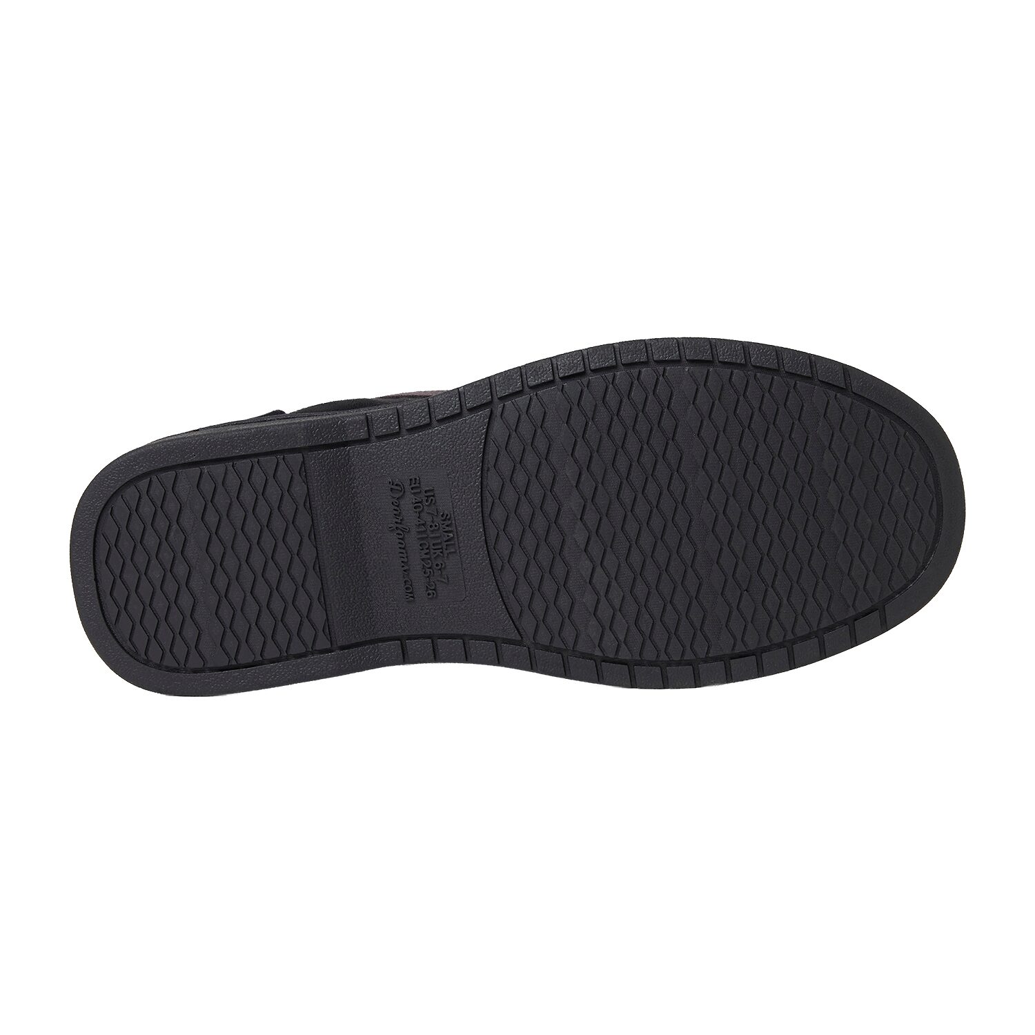Dearfoams Keaton Perforated Microfiber Suede Moc W Whipstitch Mens Moccasin Slippers