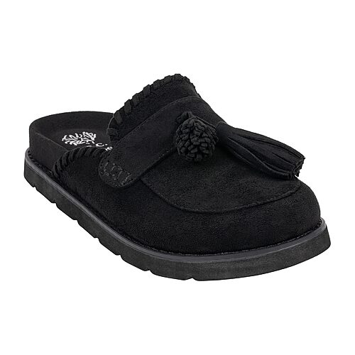 Gc Shoes Women's Lenox Tassel Round-Toe Platform Mule Clogs - Black