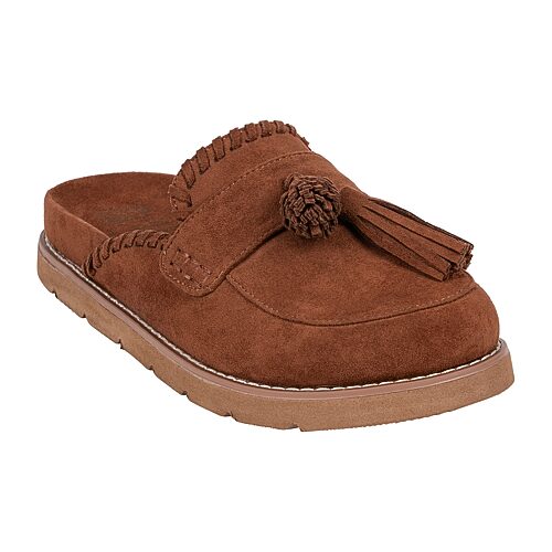 Gc Shoes Women's Lenox Tassel Round-Toe Platform Mule Clogs - Brown