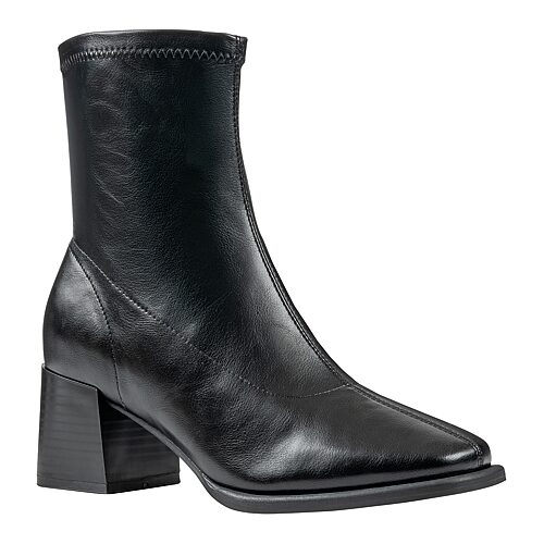 Gc Shoes Women's Memphis Square Toe Block Heel Ankle Bootie - Black