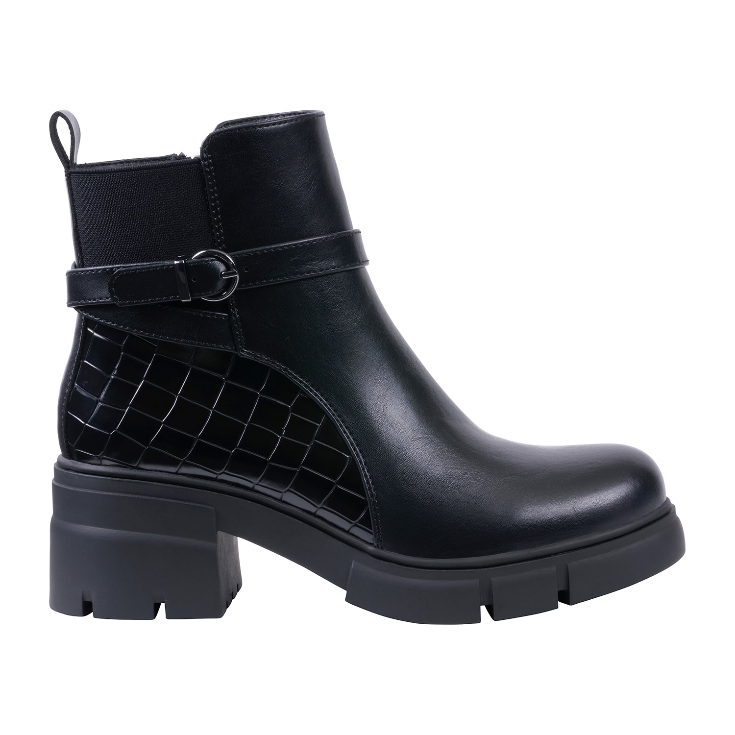 GC Shoes Womens Tory Block Heel Booties