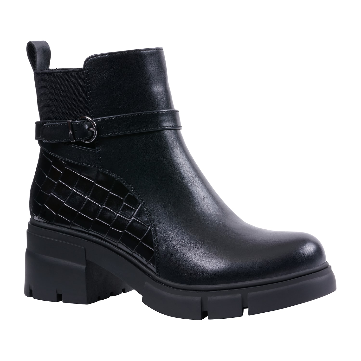 GC Shoes Womens Tory Block Heel Booties