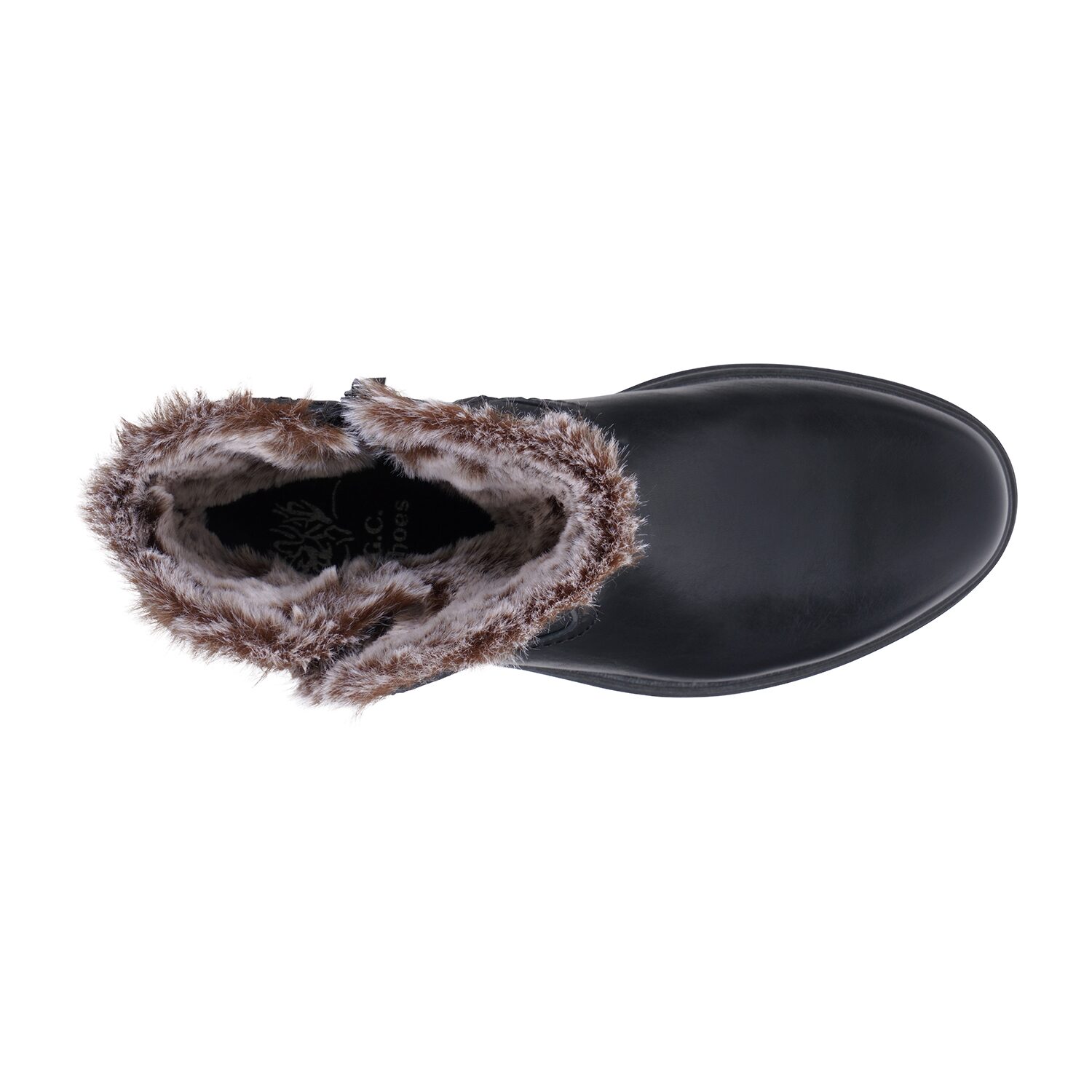 GC Shoes Womens Martin Block Heel Booties