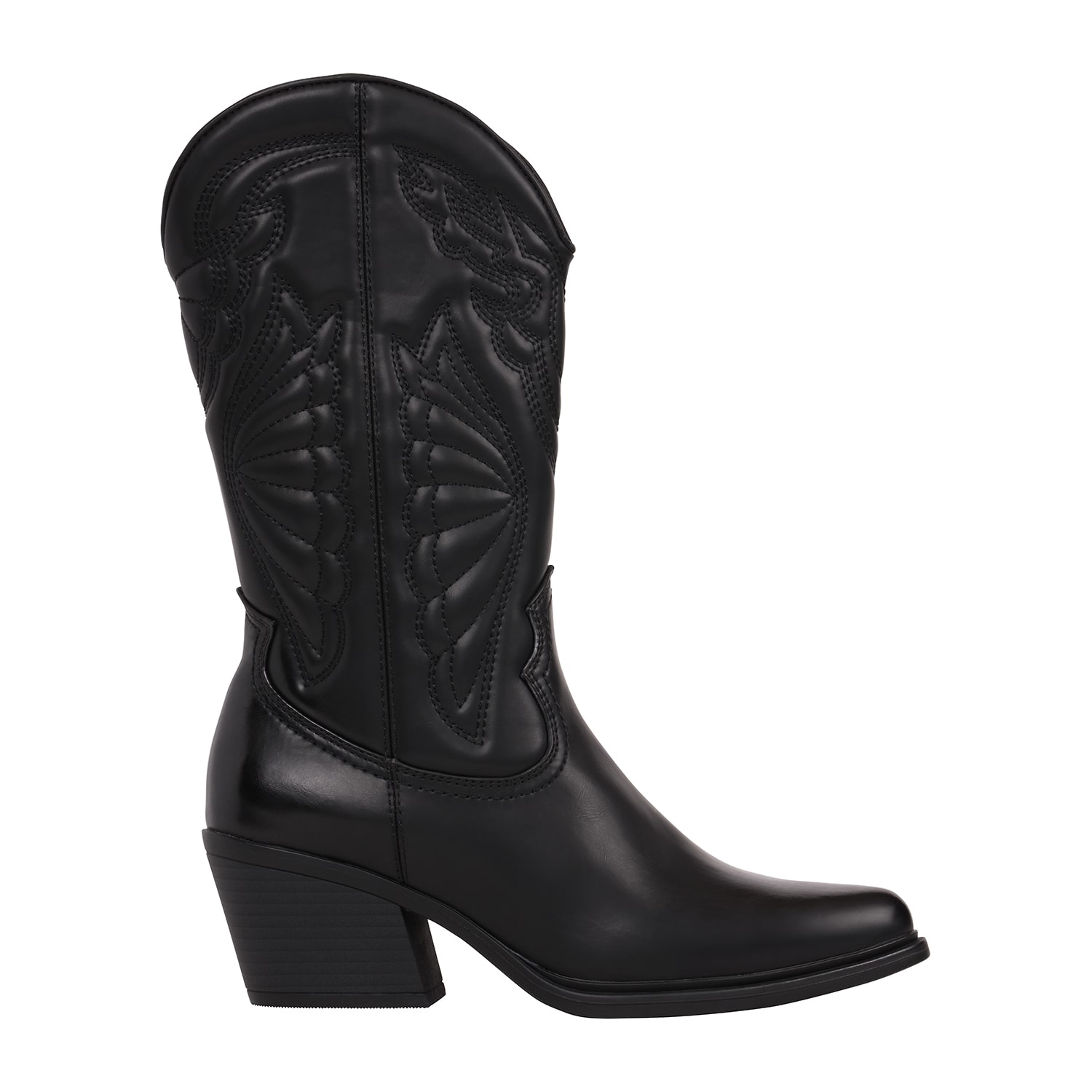 GC Shoes Womens Savannah Stacked Heel Cowboy Boots