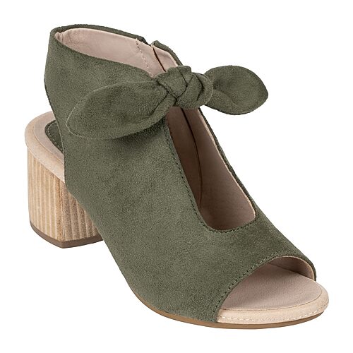 GC Shoes Womens Kimora Heeled Sandals, 9 1/2 Medium, Green