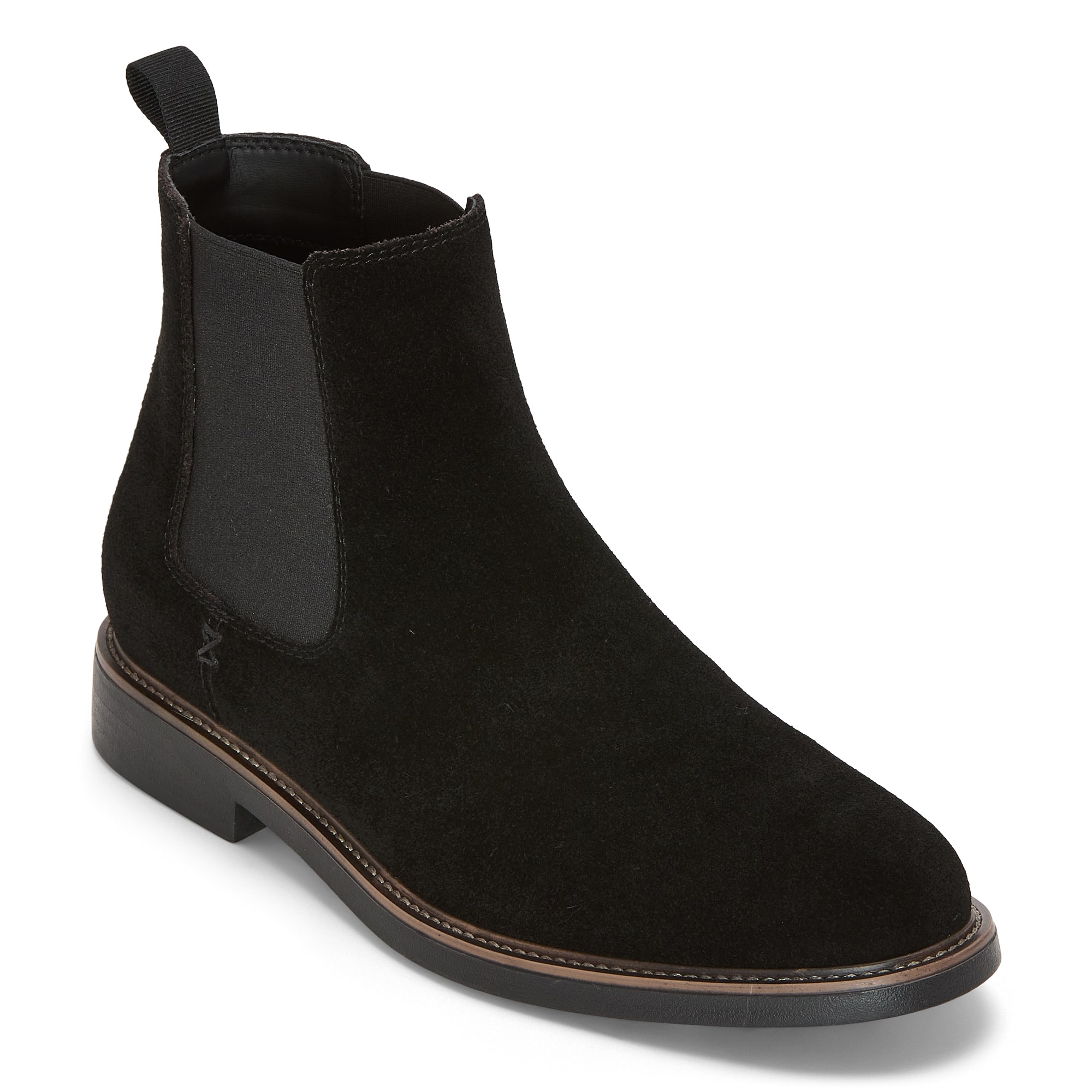 Stafford Mens Bari Genuine Suede Flat Heel Chelsea Boots