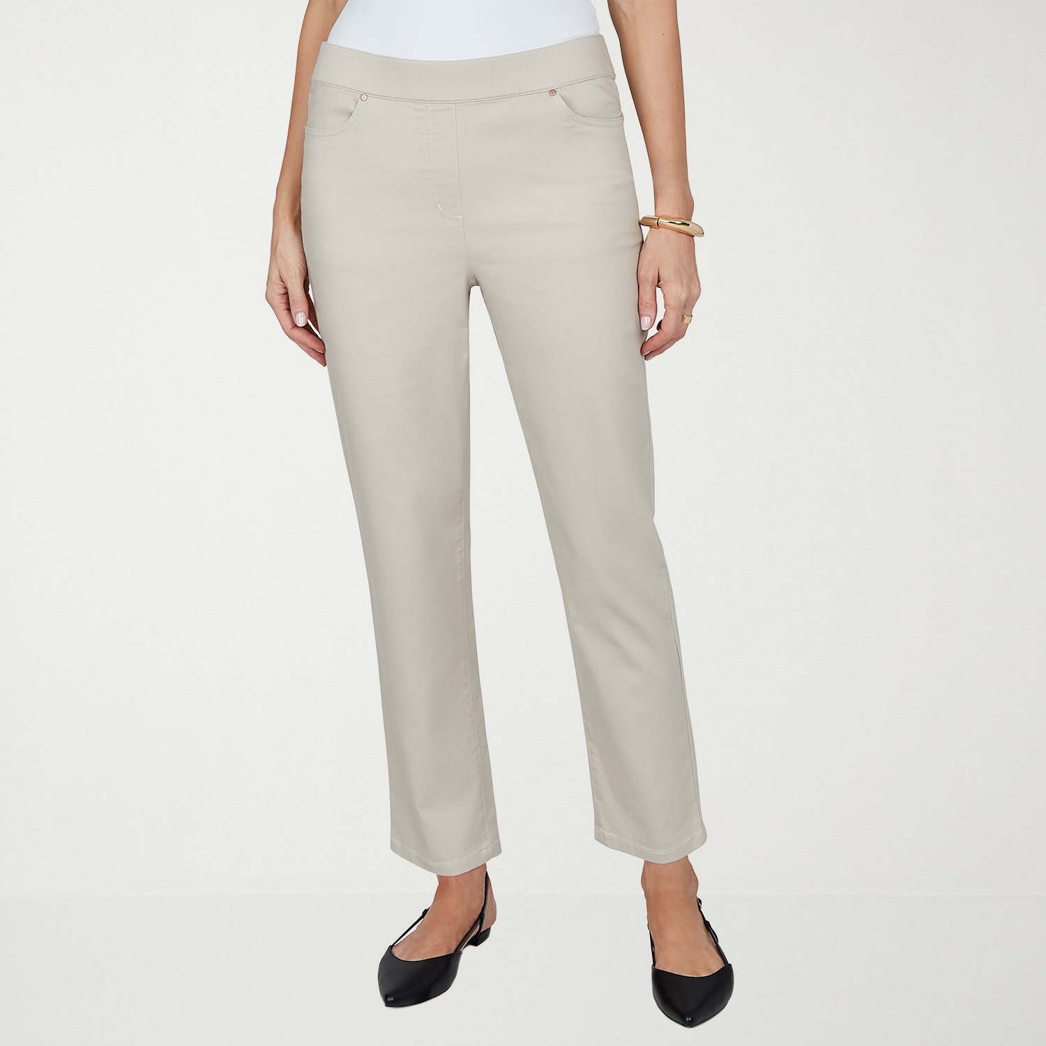 Alfred Dunner Sunset Ridge Womens Straight Pull-On Pant