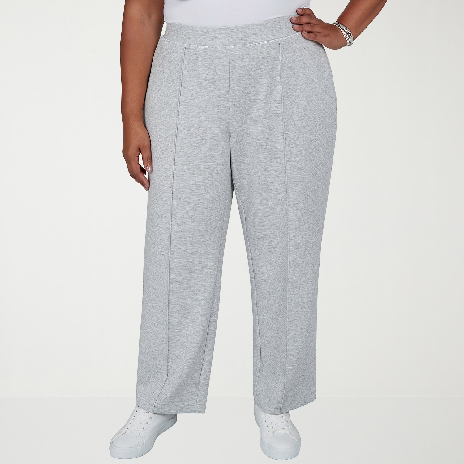 Alfred Dunner Weekend Warrior Womens Plus Straight Pull-On Pant