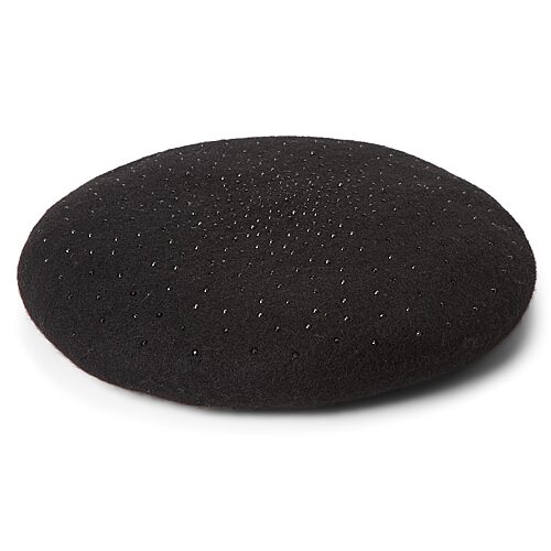 Js Jessica Simpson Rhinestone Womens Beret In Black